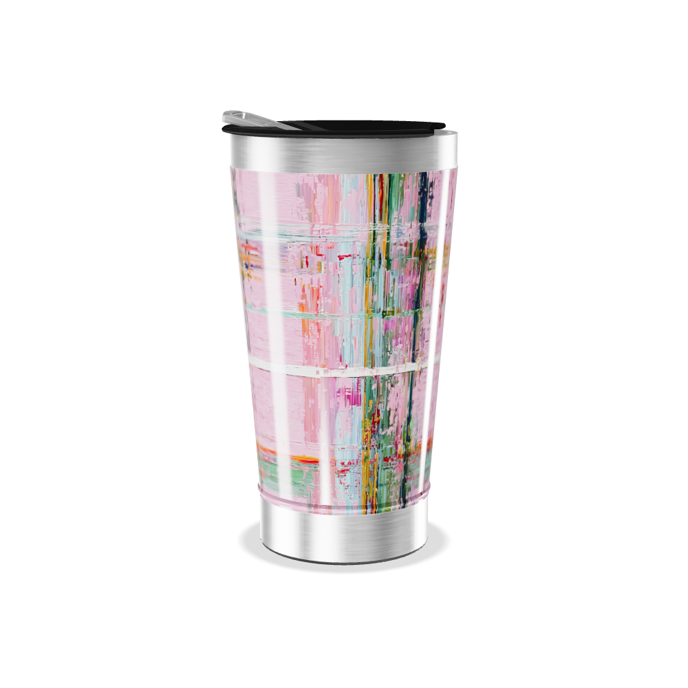 Copo Térmico - Estampa Colorida Abstrata