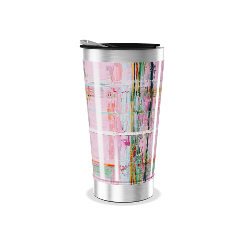 Copo Térmico - Estampa Colorida Abstrata