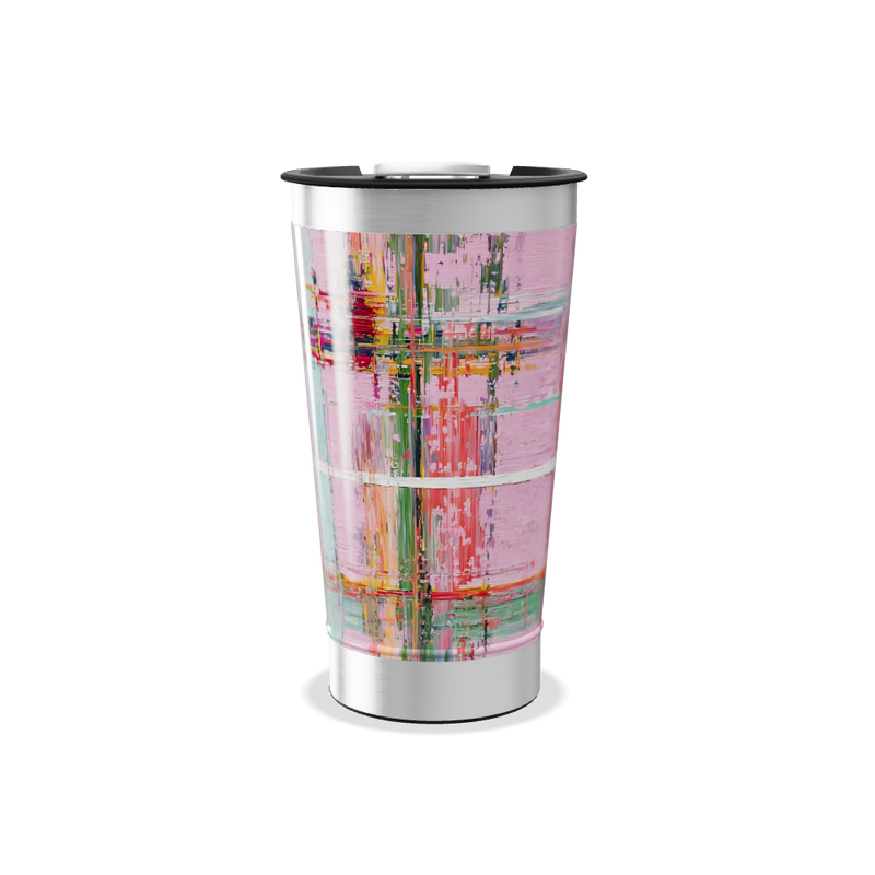 Copo Térmico - Estampa Colorida Abstrata