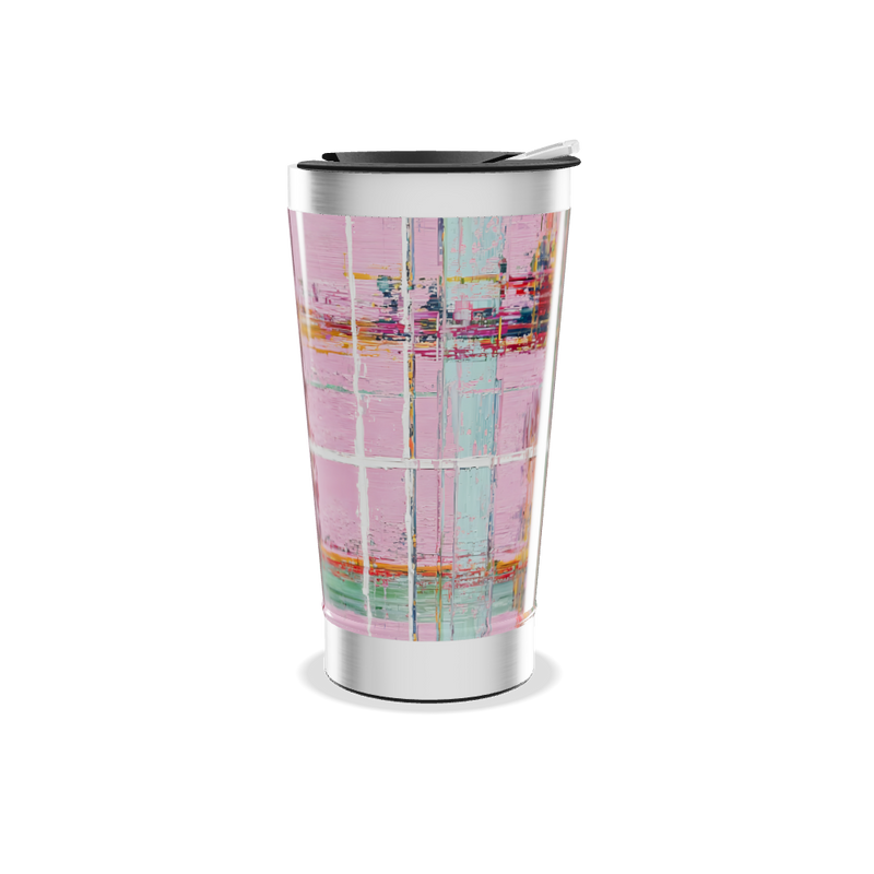 Copo Térmico - Estampa Colorida Abstrata