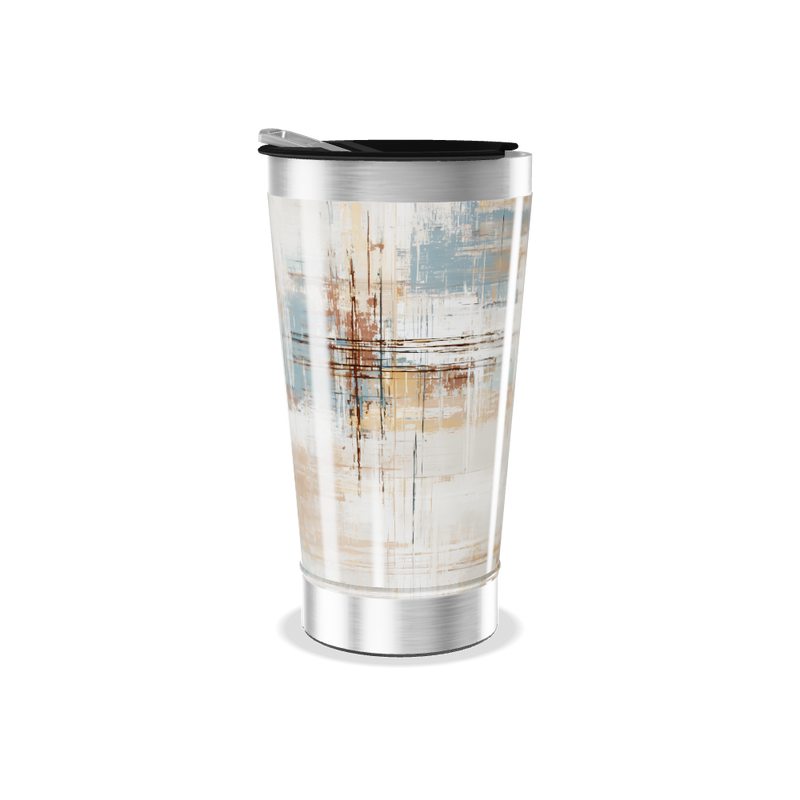 Copo Térmico - Estampa Abstrata Metalizado