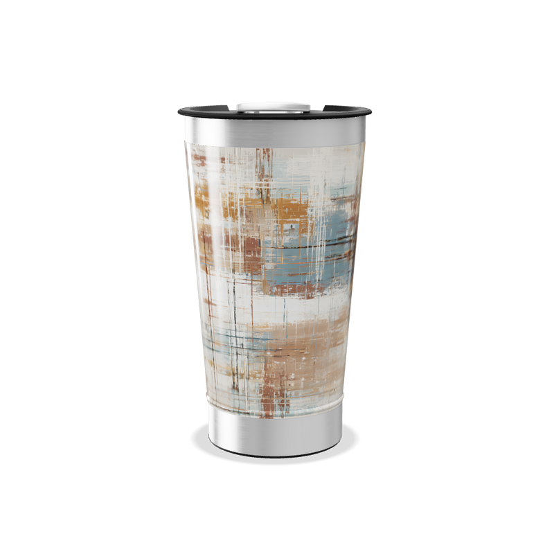 Copo Térmico - Estampa Abstrata Metalizado