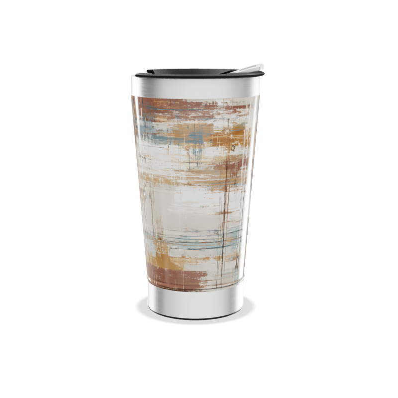 Copo Térmico - Estampa Abstrata Metalizado