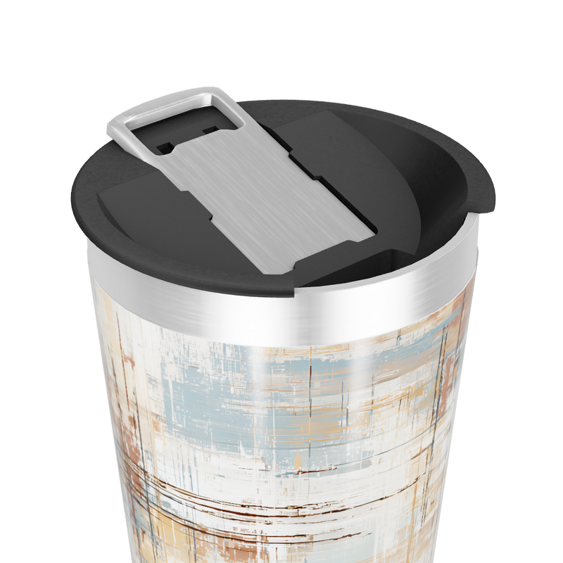 Copo Térmico - Estampa Abstrata Metalizado