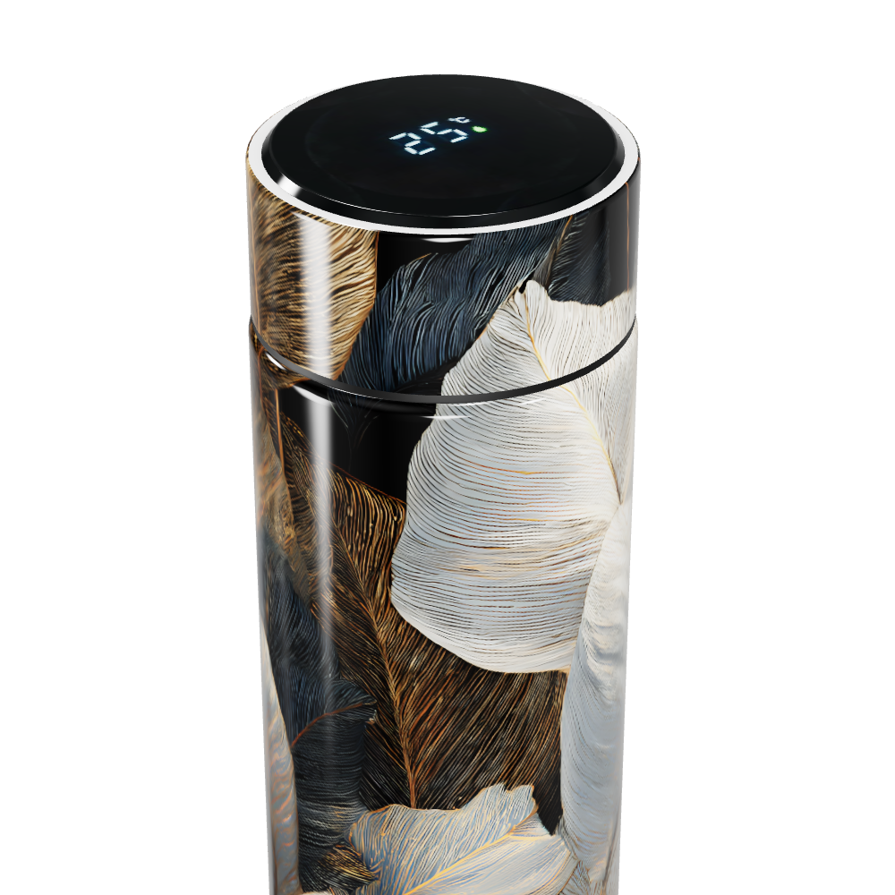 Garrafa Térmica Touch - Folhas Metálicas