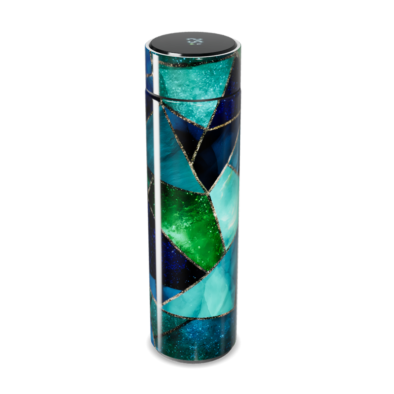 Garrafa Térmica Touch - Vidro Colorido Geométrico