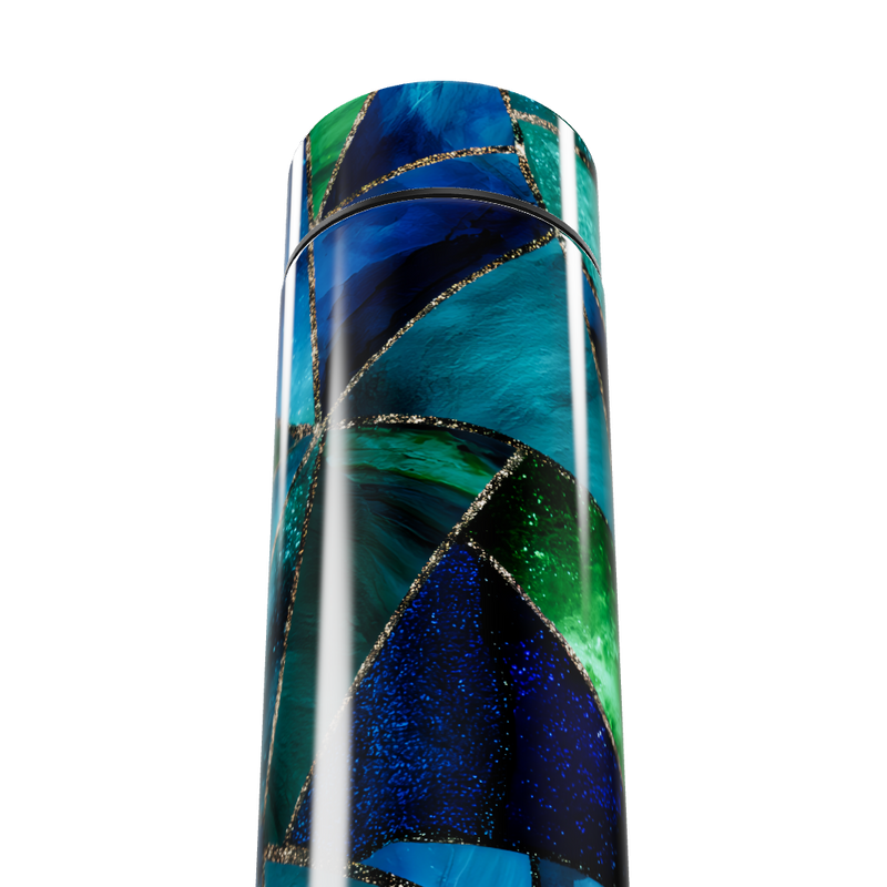 Garrafa Térmica Touch - Vidro Colorido Geométrico