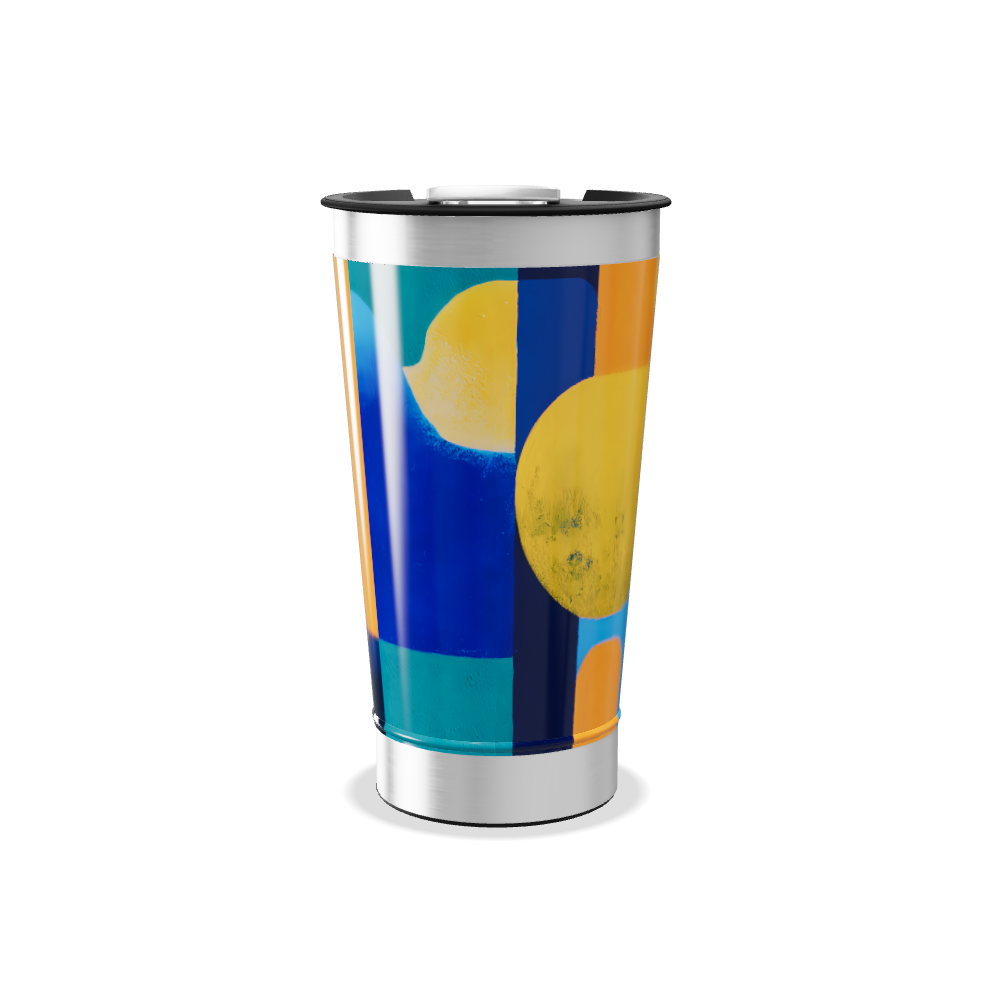 Copo Térmico - Estampa Geométrica Colorida