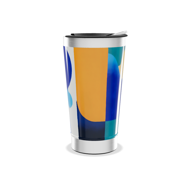 Copo Térmico - Estampa Geométrica Colorida