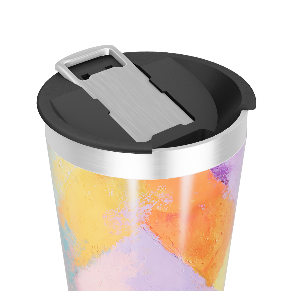 Copo Térmico - Estampa Abstrata Colorida