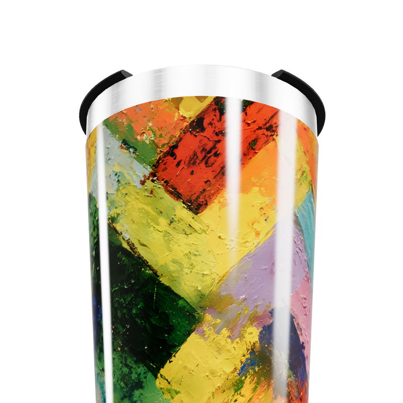 Copo Térmico - Estampa Colorida Abstrata