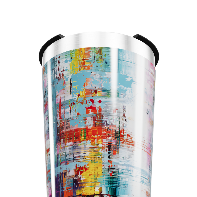 Copo Térmico - Estampa Abstrata Colorida