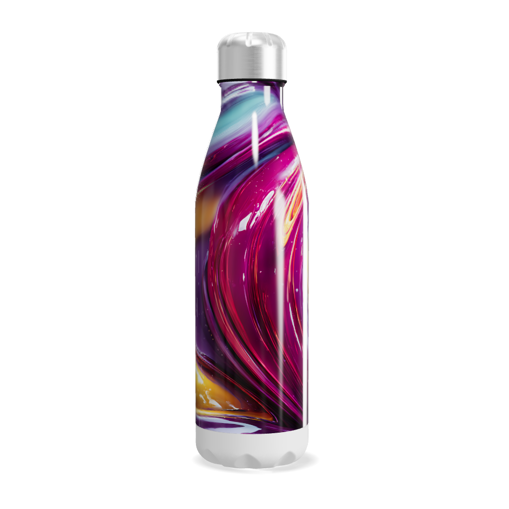 Garrafa Inox - Estampa Colorida Abstrata