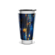 Copo Térmico - Estampa Abstrata Azul