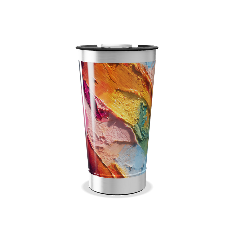 Copo Térmico - Design Abstrato Colorido