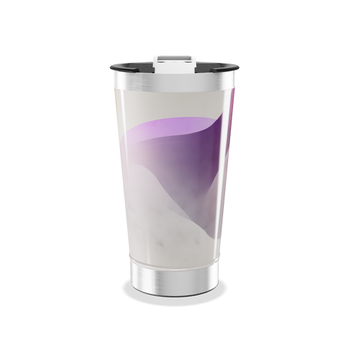 Copo Térmico - Inox com Estampa Roxa