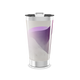 Copo Térmico - Inox com Estampa Roxa