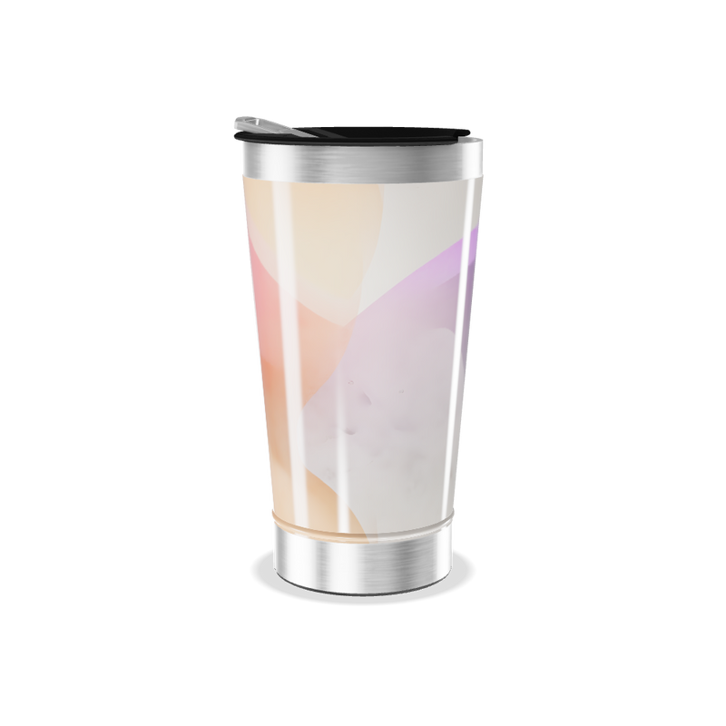 Copo Térmico - Inox com Estampa Roxa