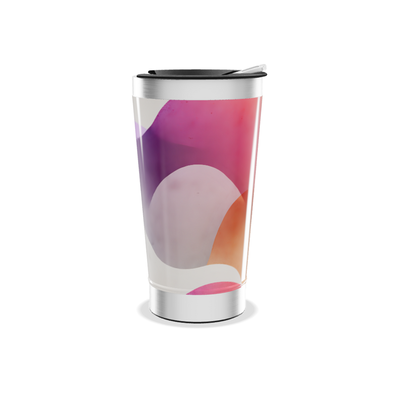 Copo Térmico - Inox com Estampa Roxa