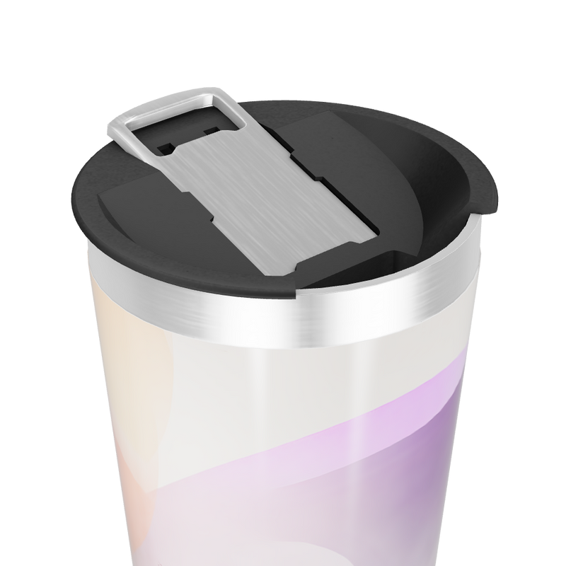 Copo Térmico - Inox com Estampa Roxa