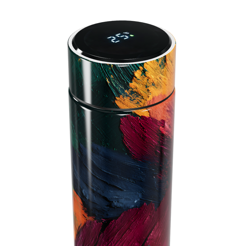 Garrafa Térmica Touch Estampa Abstrata Colorida