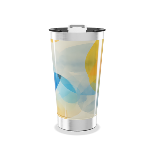 Copo Térmico - Estampa Abstrata Colorida