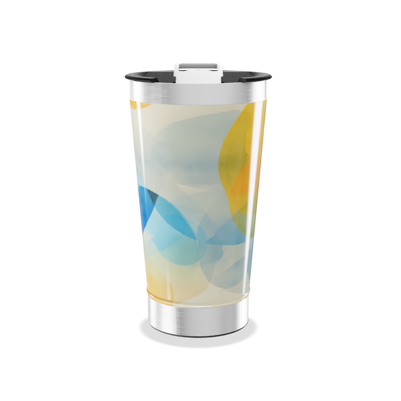 Copo Térmico - Estampa Abstrata Colorida