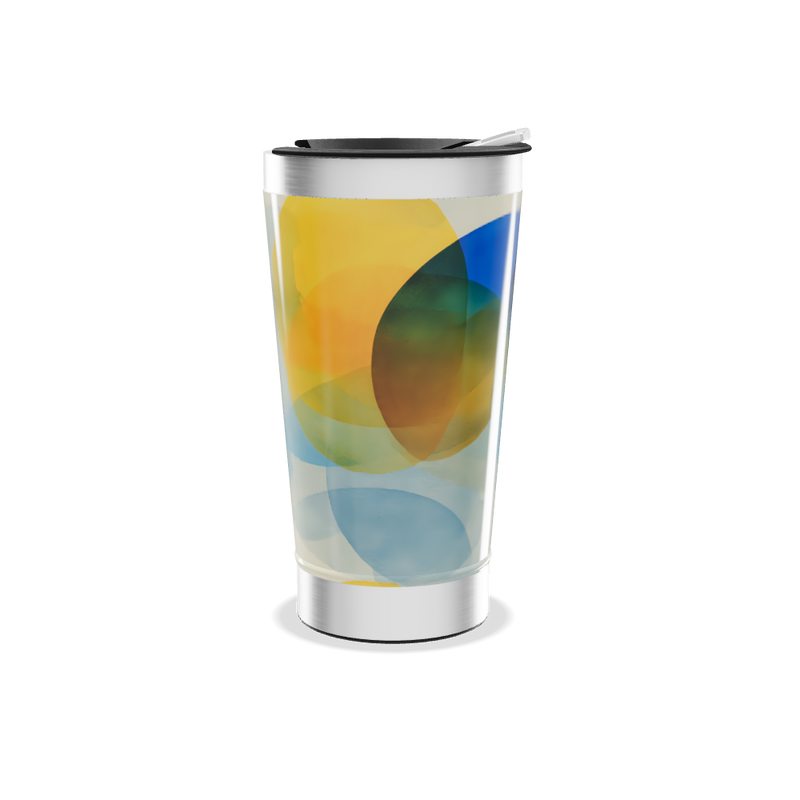 Copo Térmico - Estampa Abstrata Colorida