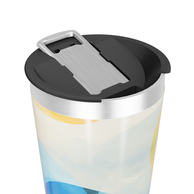 Copo Térmico - Estampa Abstrata Colorida