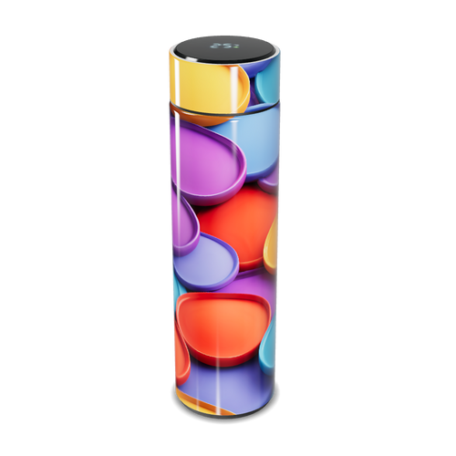 Garrafa Térmica Touch - Estampa Multicolorida