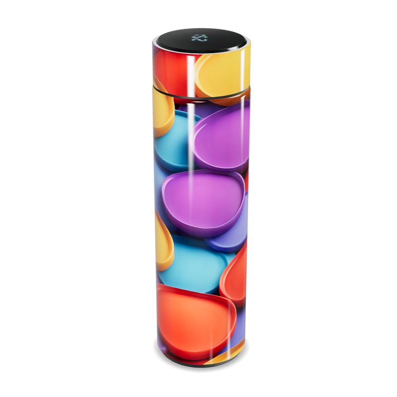 Garrafa Térmica Touch - Estampa Multicolorida