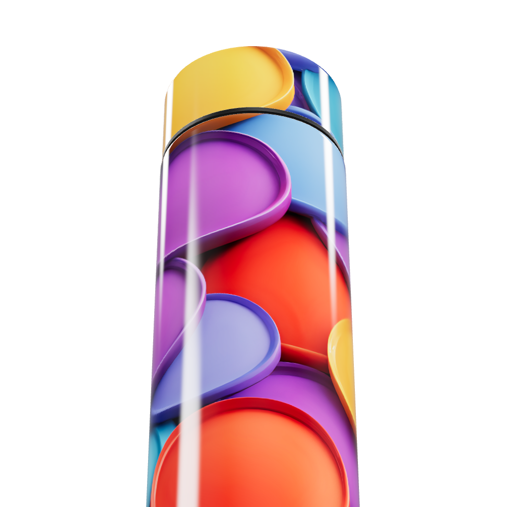 Garrafa Térmica Touch - Estampa Multicolorida