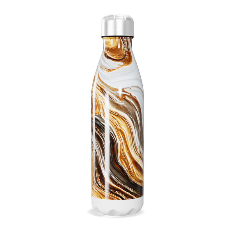 Garrafa Inox - Mármore Dourado