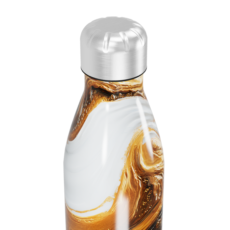 Garrafa Inox - Mármore Dourado