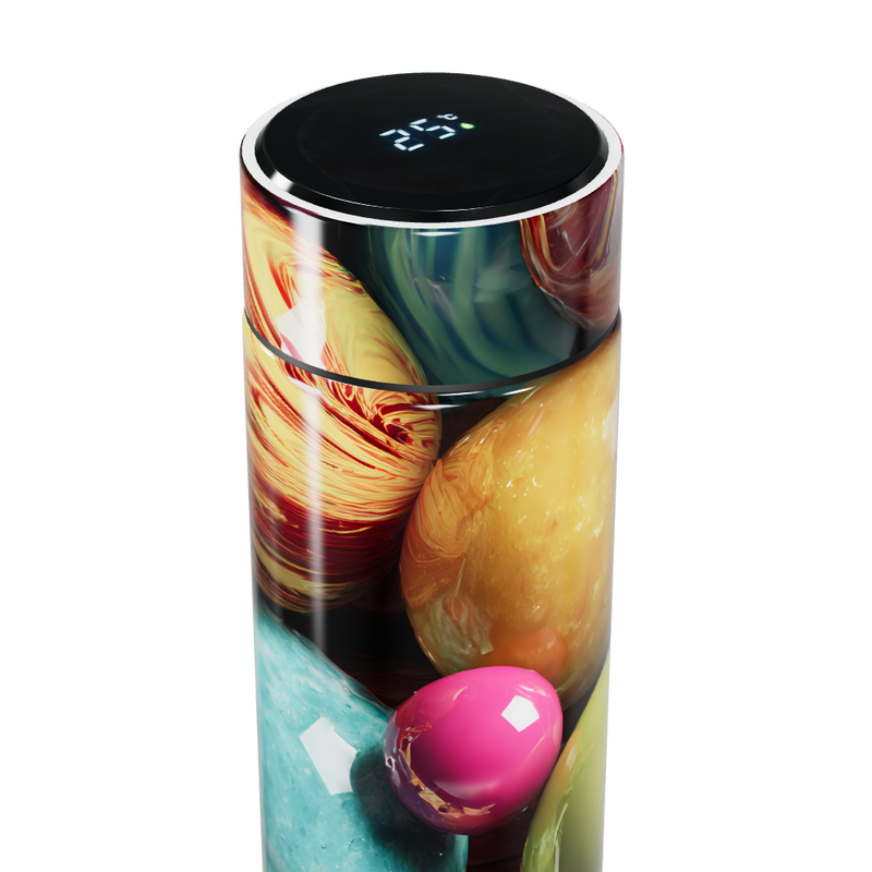 Garrafa Térmica Touch - Estampa Colorida Vibrante