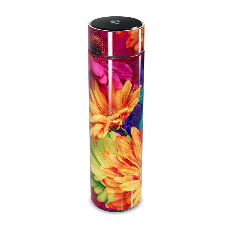 Garrafa Térmica Touch - Floral Colorida Inox