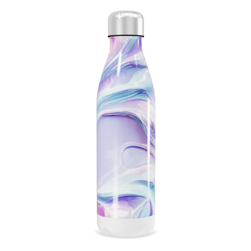 Garrafa Inox - Estampa Pastel Iridescente