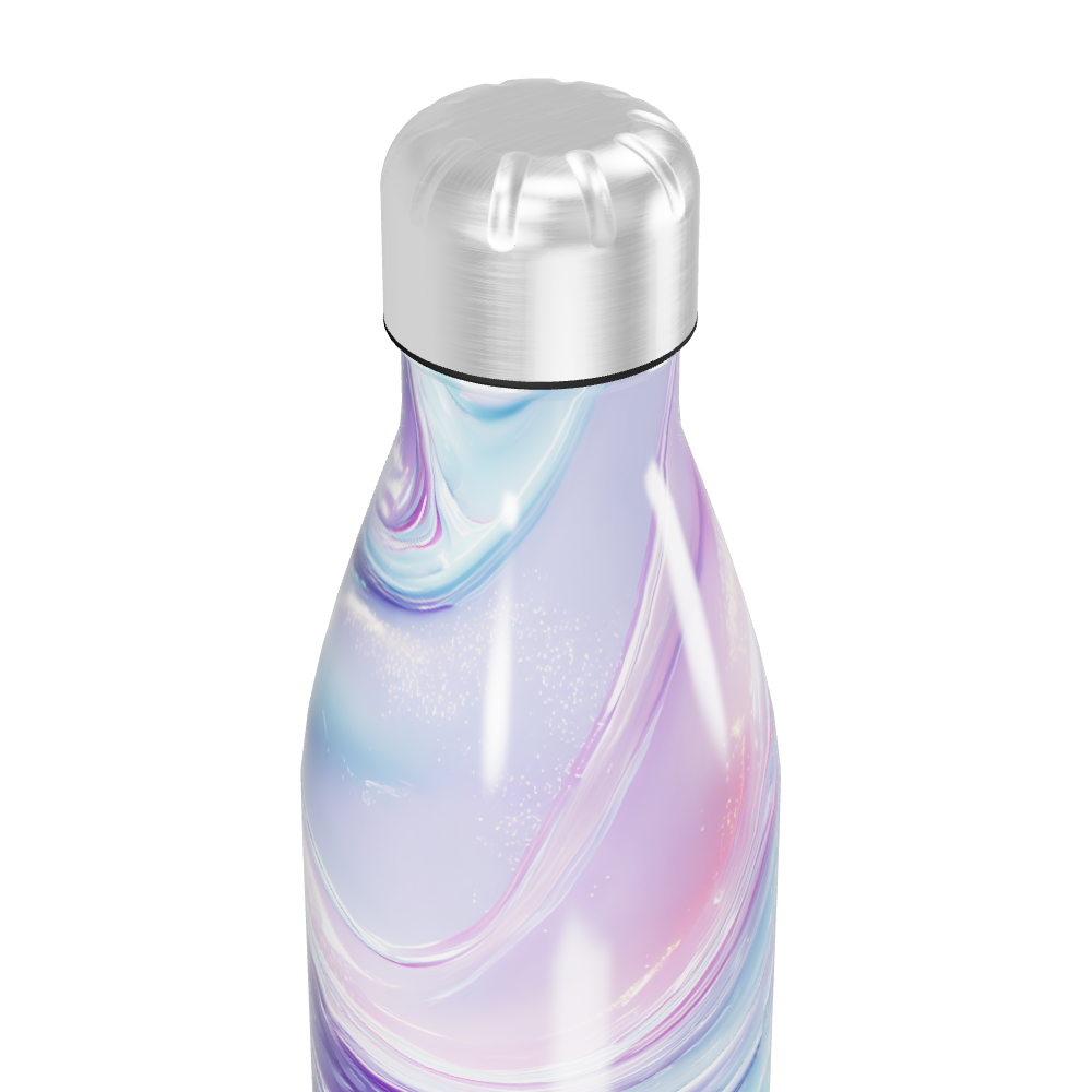 Garrafa Inox - Estampa Pastel Iridescente