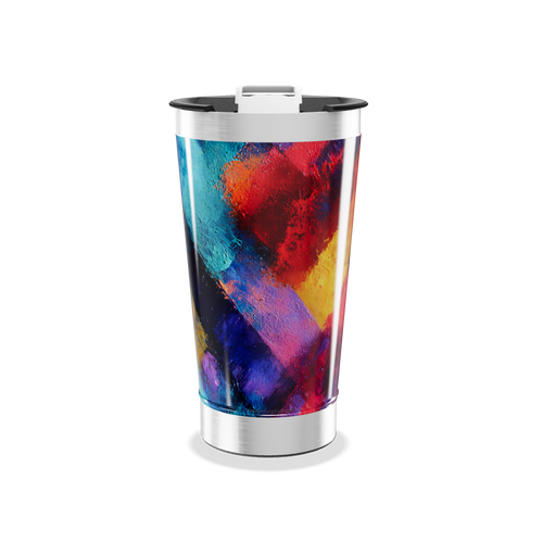 Copo Térmico - Estampa Colorida Aço Inox