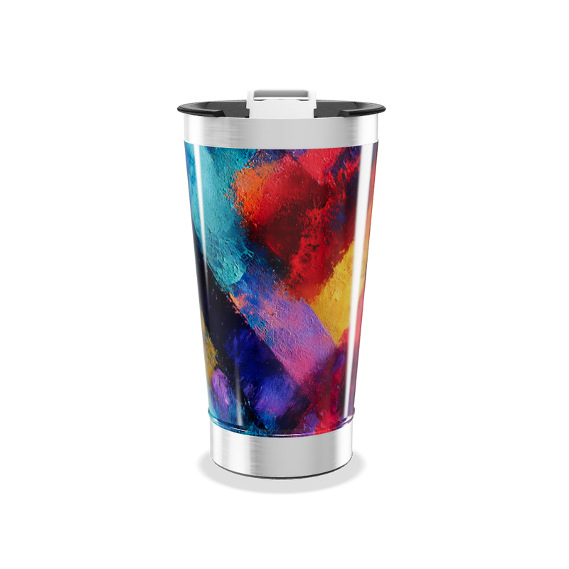 Copo Térmico - Estampa Colorida Aço Inox