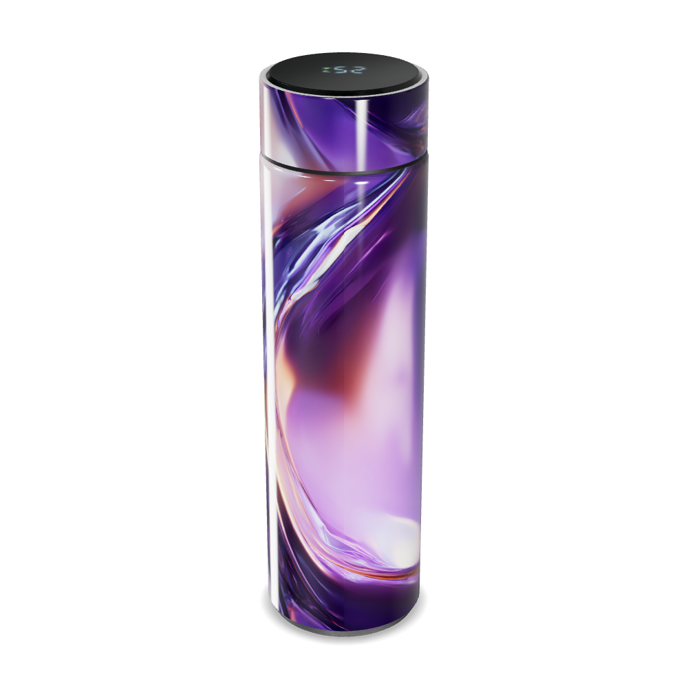 Garrafa Térmica Touch - Roxa com Display LED