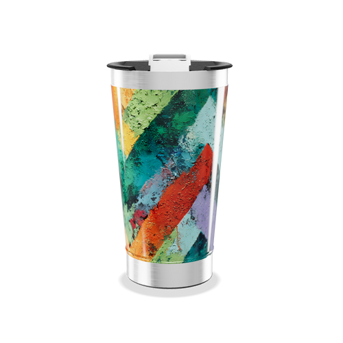 Copo Térmico - Estampa Colorida Aço Inox