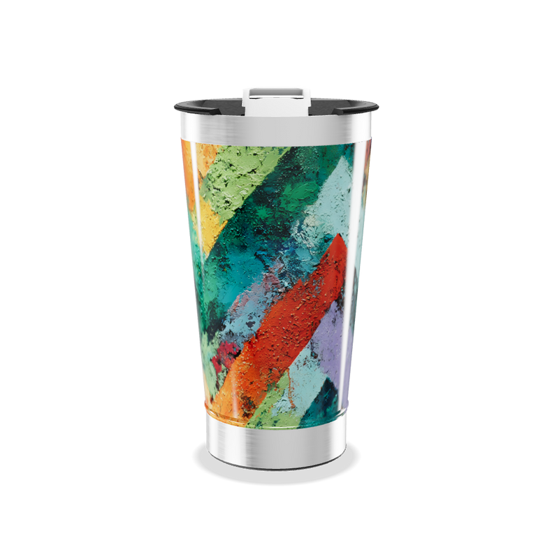 Copo Térmico - Estampa Colorida Aço Inox