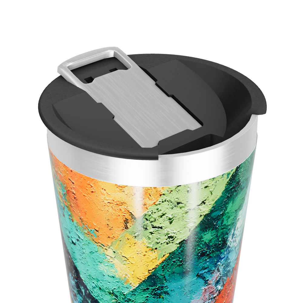 Copo Térmico - Estampa Colorida Aço Inox