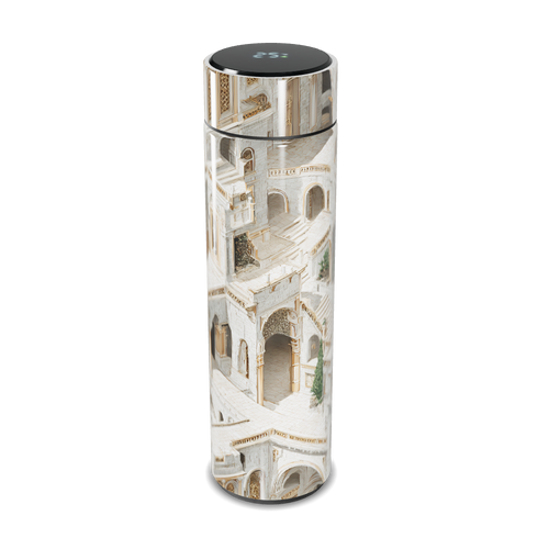 Garrafa Térmica Touch - Estampa Arquitetônica