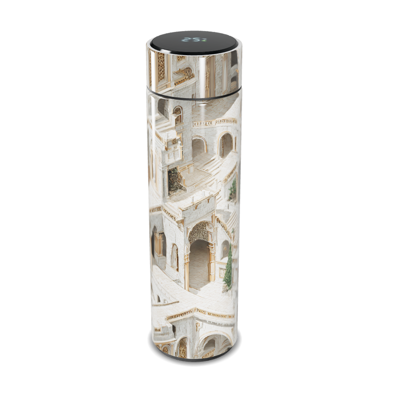 Garrafa Térmica Touch - Estampa Arquitetônica