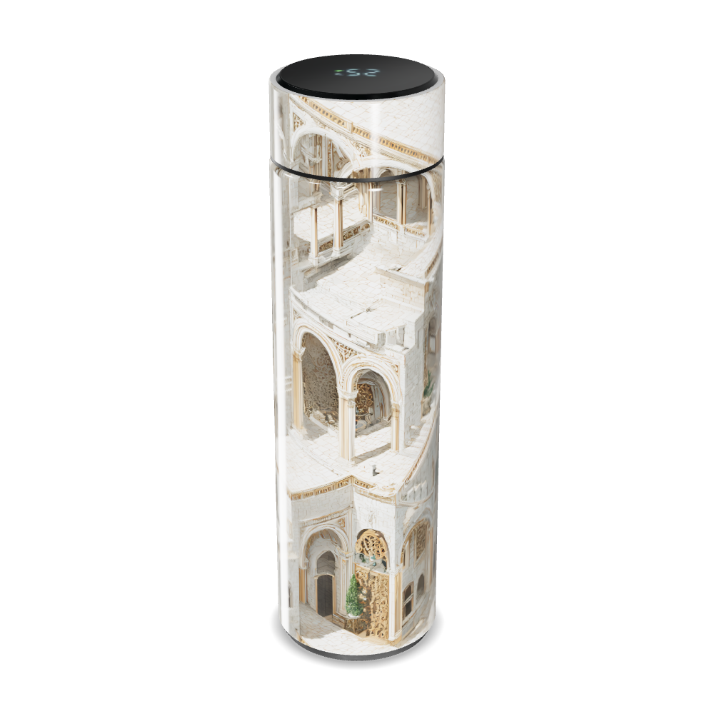 Garrafa Térmica Touch - Estampa Arquitetônica