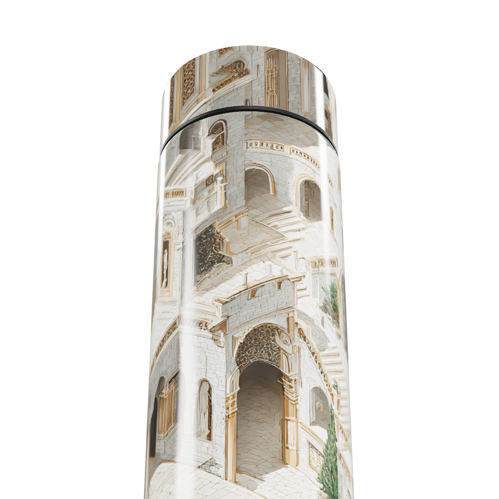 Garrafa Térmica Touch - Estampa Arquitetônica