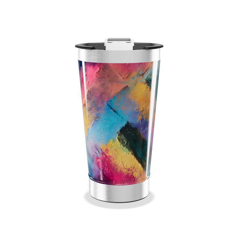 Copo Térmico - Estampa Colorida Aço Inox