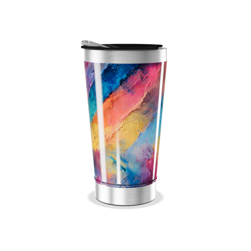 Copo Térmico - Estampa Colorida Aço Inox